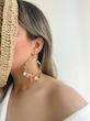 گوشواره حلقه ای چارمدار رنگی