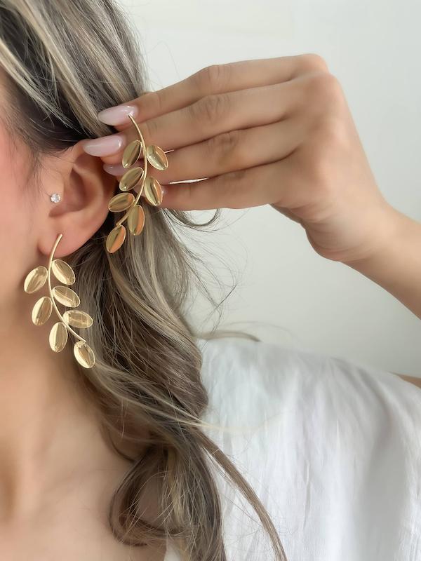 گوشواره خوشه ای طلایی