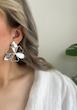 گوشواره اینه ای طرح گل