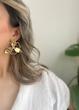 گوشواره اینه ای طرح گل