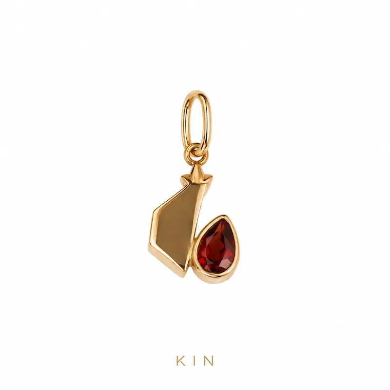 پلاک طلای KIN مدل RNG14