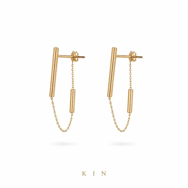 گوشواره طلای KIN مدل LNE24