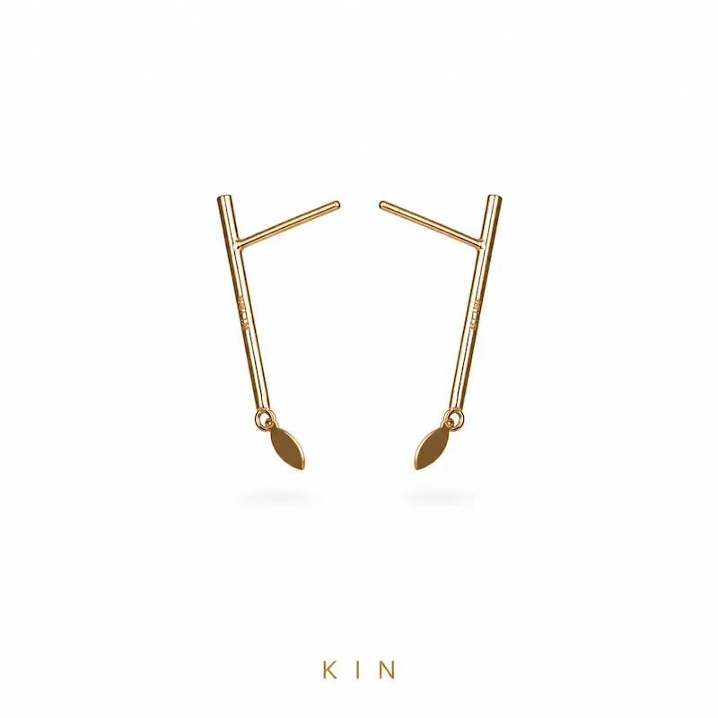 گوشواره طلای KIN مدل LNE27