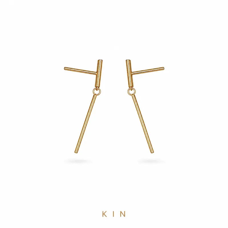 گوشواره طلای KIN مدل LNE29
