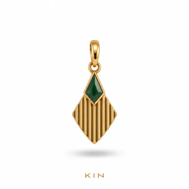 پلاک طلای KIN مدل RNG26