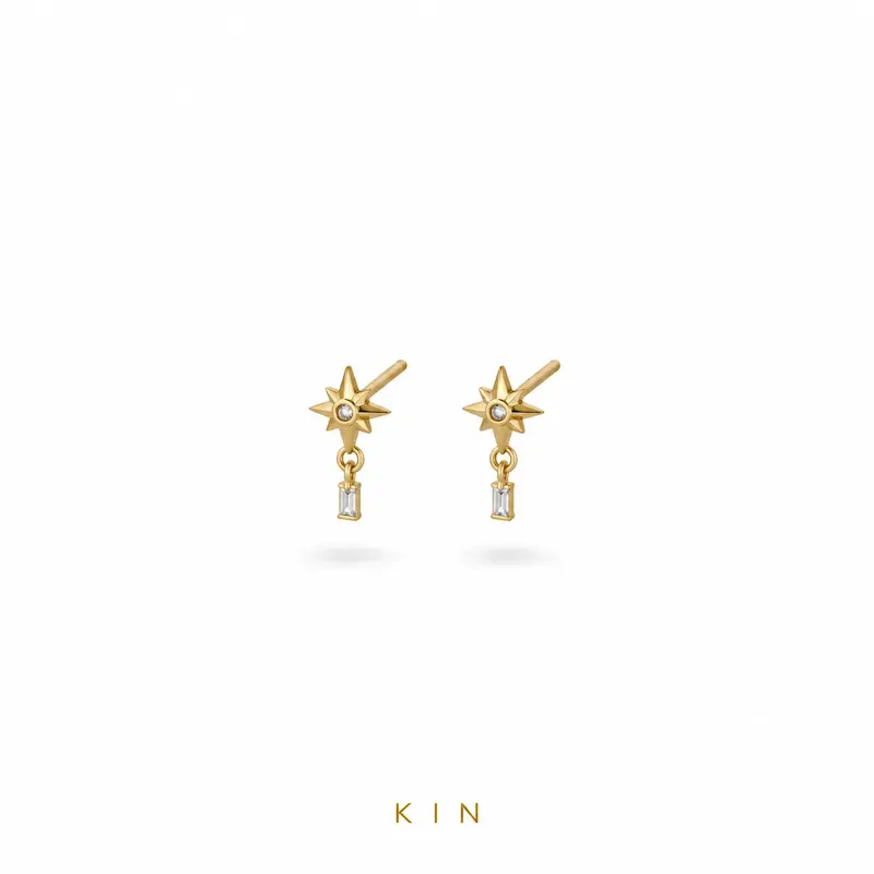 گوشواره طلای KIN مدل JZR21