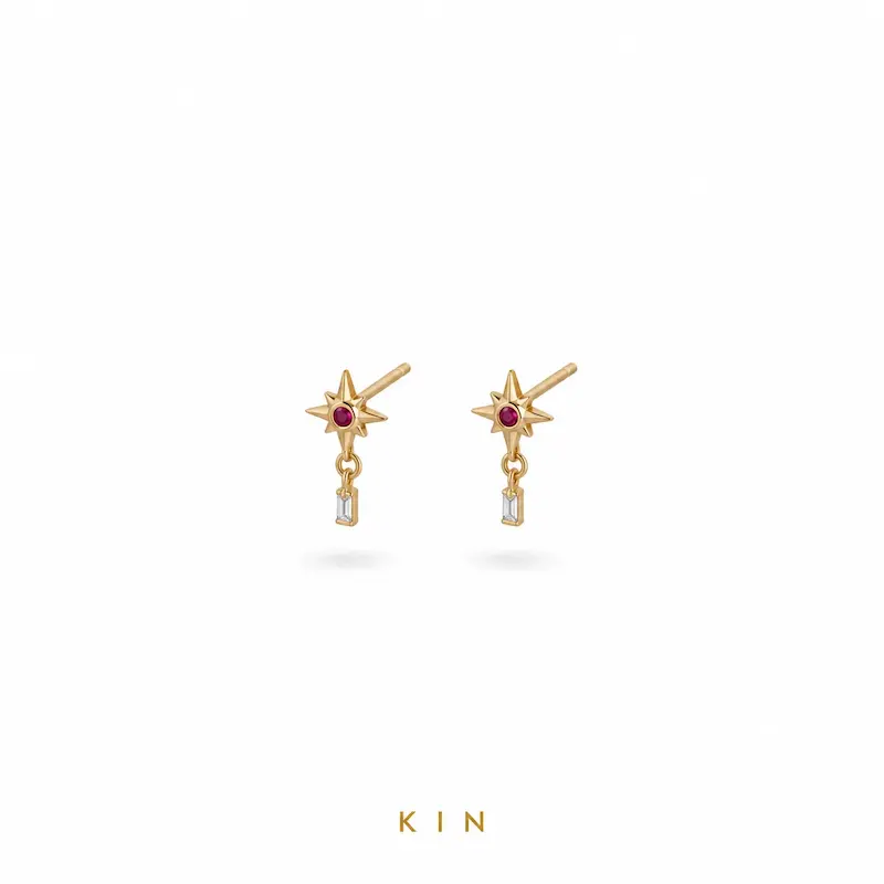 گوشواره طلای KIN مدل JZR20