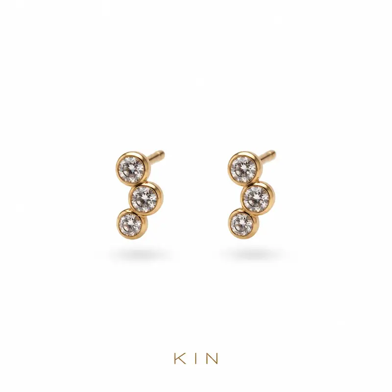 گوشواره طلای KIN مدل FRM76