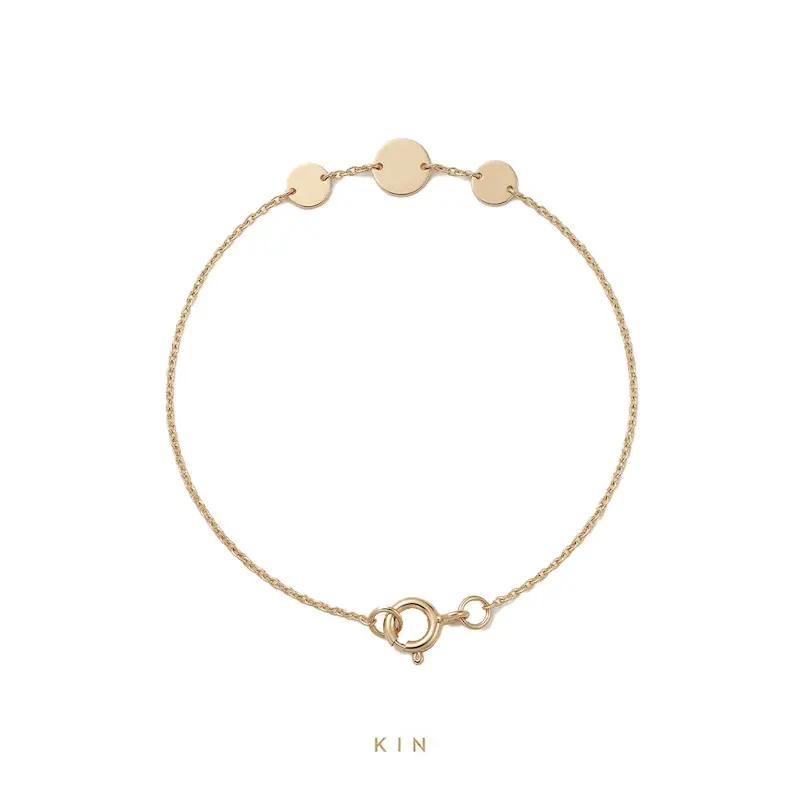 دستبند طلای KIN مدل DOT14