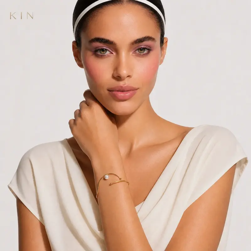 دستبند طلای KIN مدل MRV04