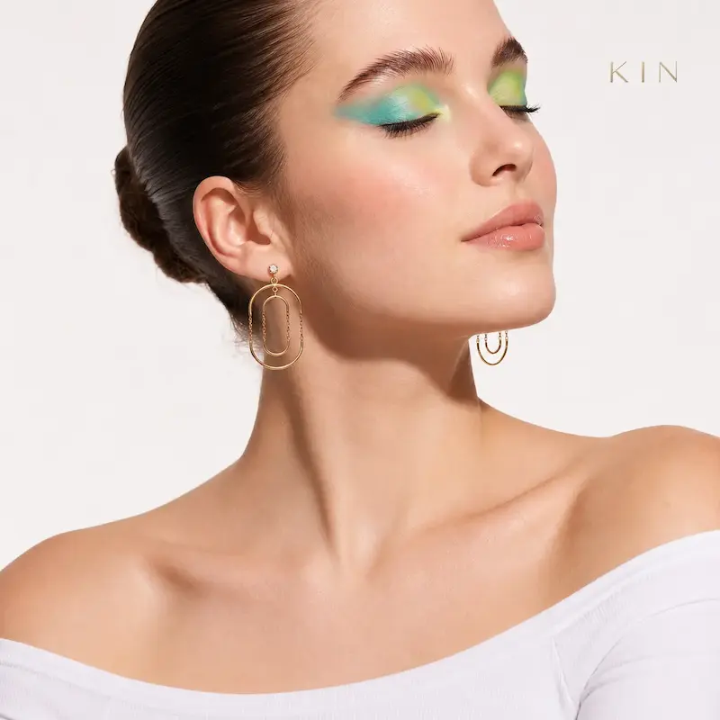 گوشواره طلای KIN مدل ARC16