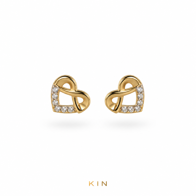 گوشواره طلای KIN مدل FRM104