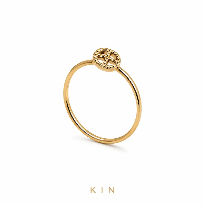انگشتر طلای KIN مدل DOT05 