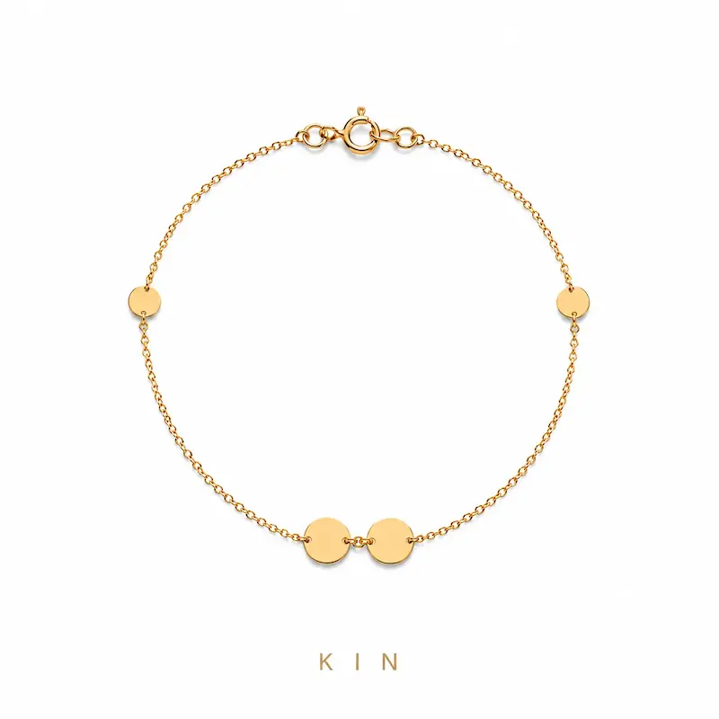 دستبند طلای KIN مدل DOT15