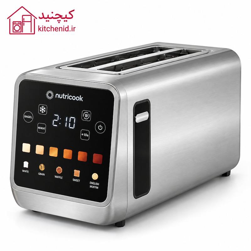 توستر دیجیتال ۴ اسلایس نوتریکوک مدل TS401ME | Nutricook Toastie