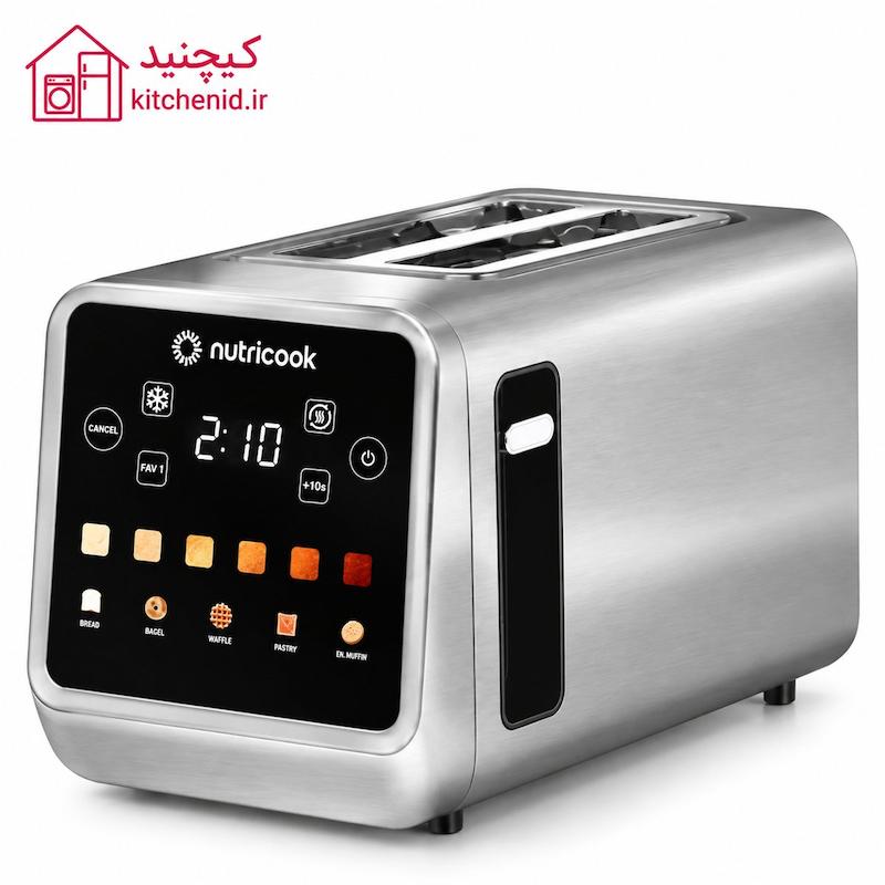 توستر دیجیتال نوتریکوک مدل TS201ME دو اسلایس | Nutricook Toastie