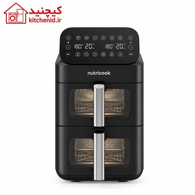 هواپز دوطبقه نوتریکوک مدل AFDS330 ظرفیت ۹.۶ لیتر | DuoStack Air Fryer Pro