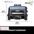 باربیکیو برقی نینجا مدل OG901 Woodfire Pro Connect XL هفت‌کاره