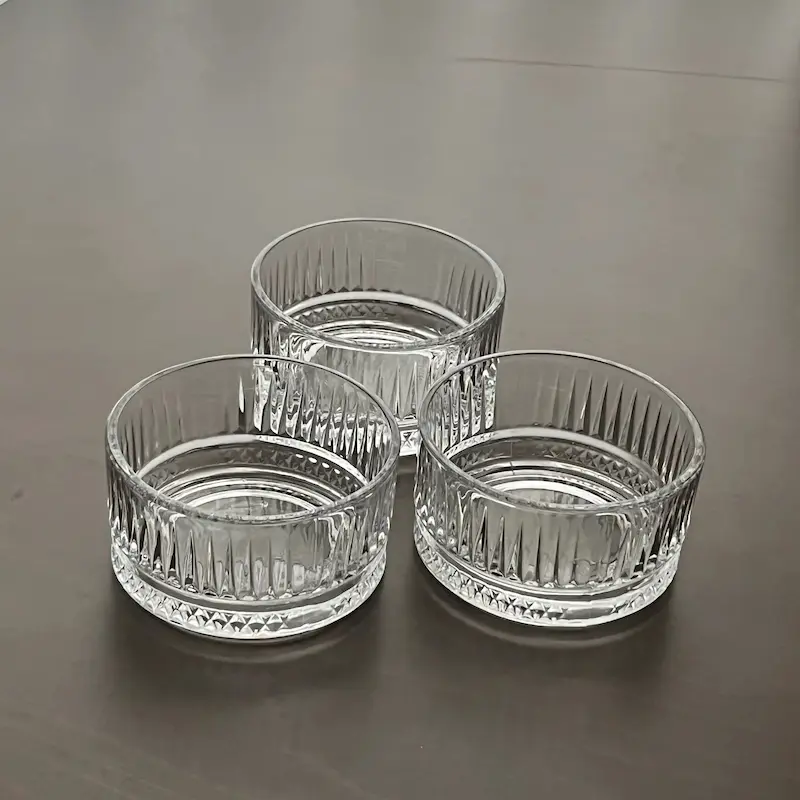 پیاله بلور طرح الیسا گرد 