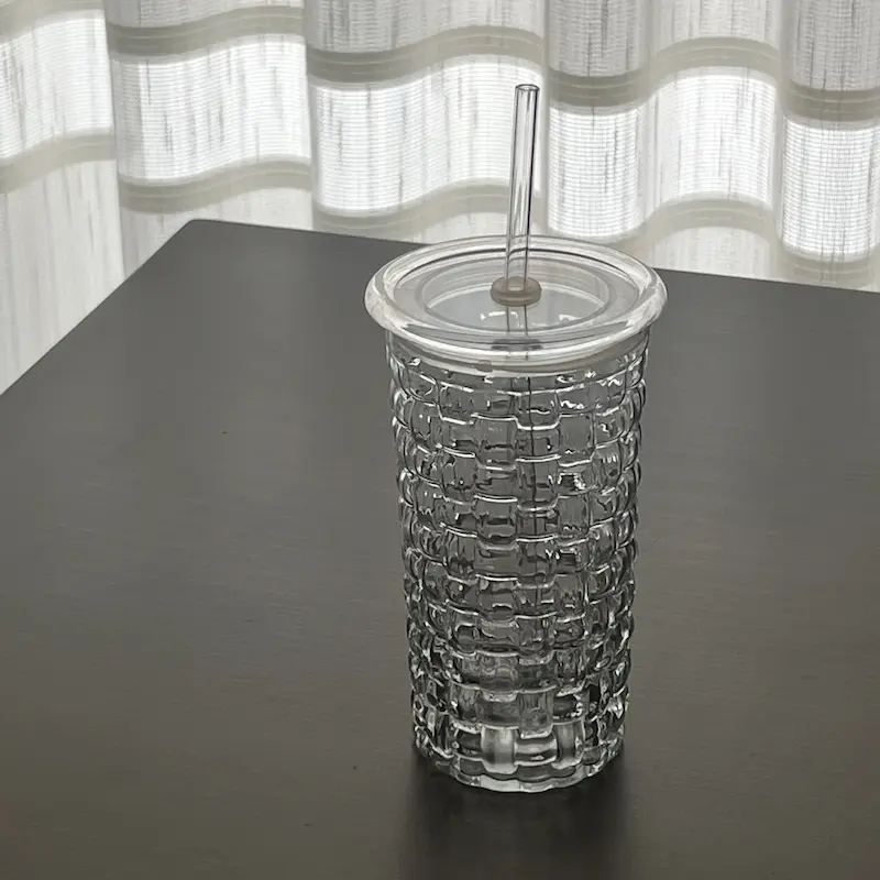 لیوان اسموتی طرح حصیری 