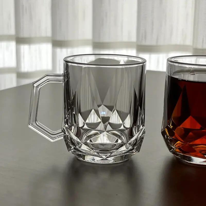 فنجان بلور 6 عددی اوریگامی 