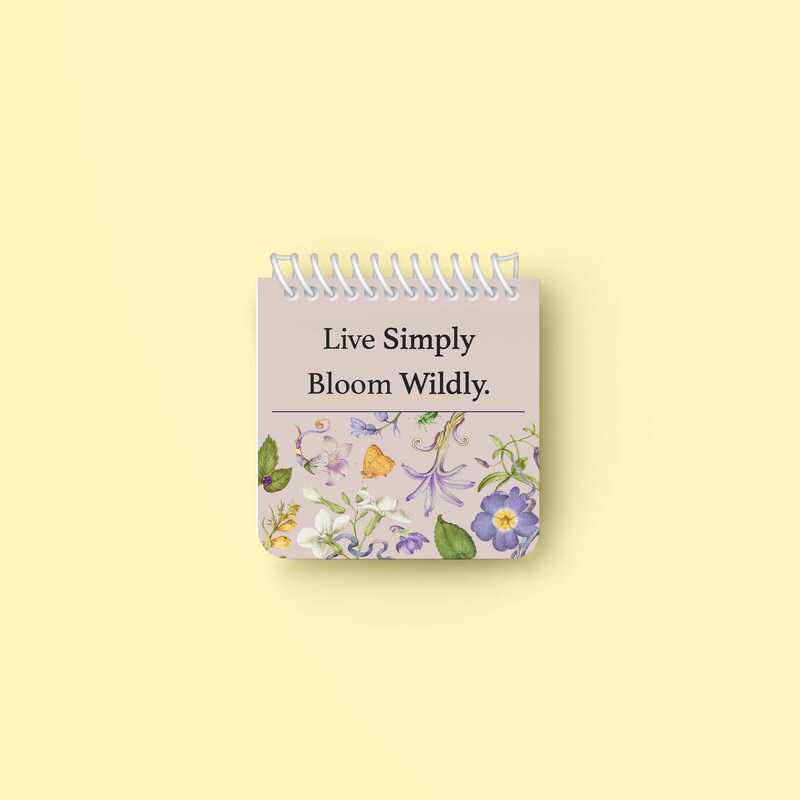 دفتر یادداشت سیمی مربعی "Bloom"