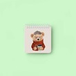 دفتر یادداشت سیمی مربعی "Teddy"