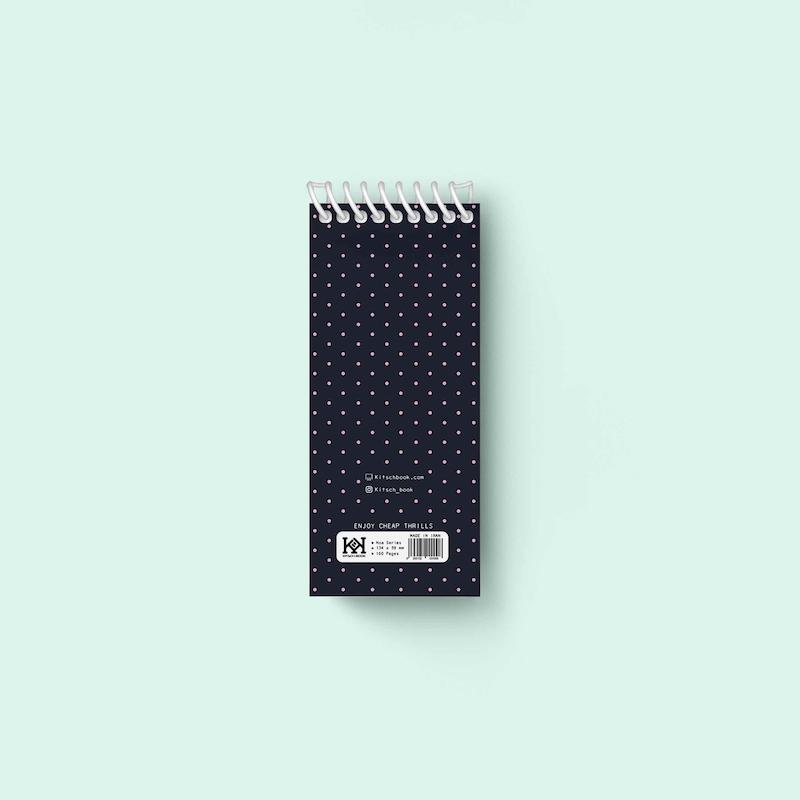 دفتر یادداشت سیمی مستطیلی "Polka dot"