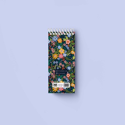 دفتر یادداشت سیمی مستطیلی "Floral"