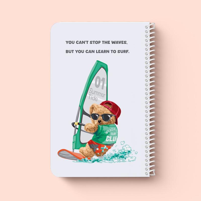 دفتر خط دار سیمی " ‌Teddy "