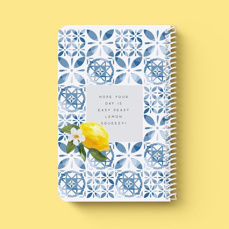 دفتر خط دار سیمی " ‌Lemon "