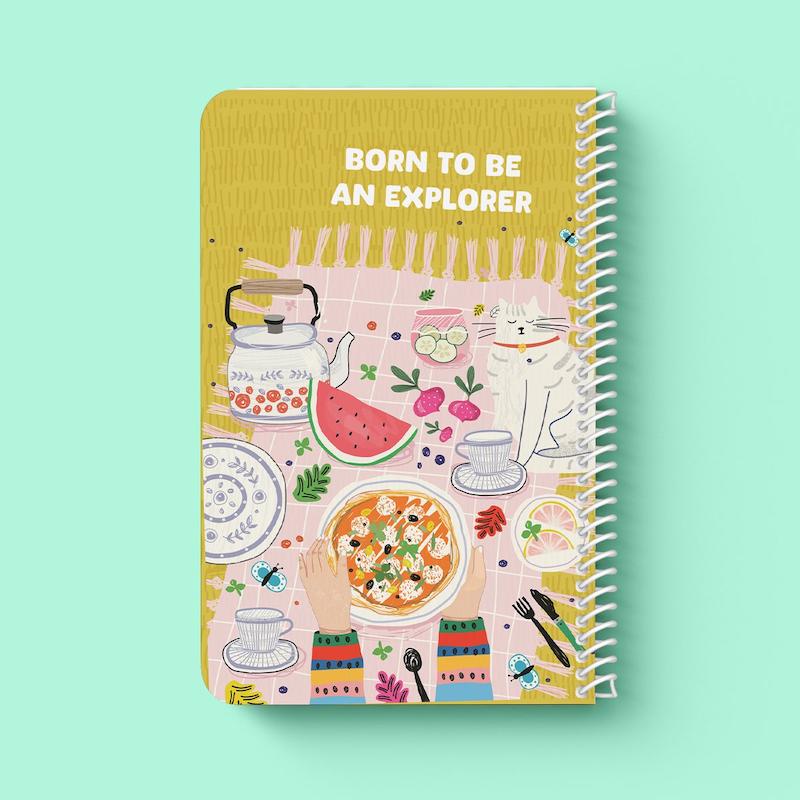 دفتر خط دار سیمی " ‌Picnic "