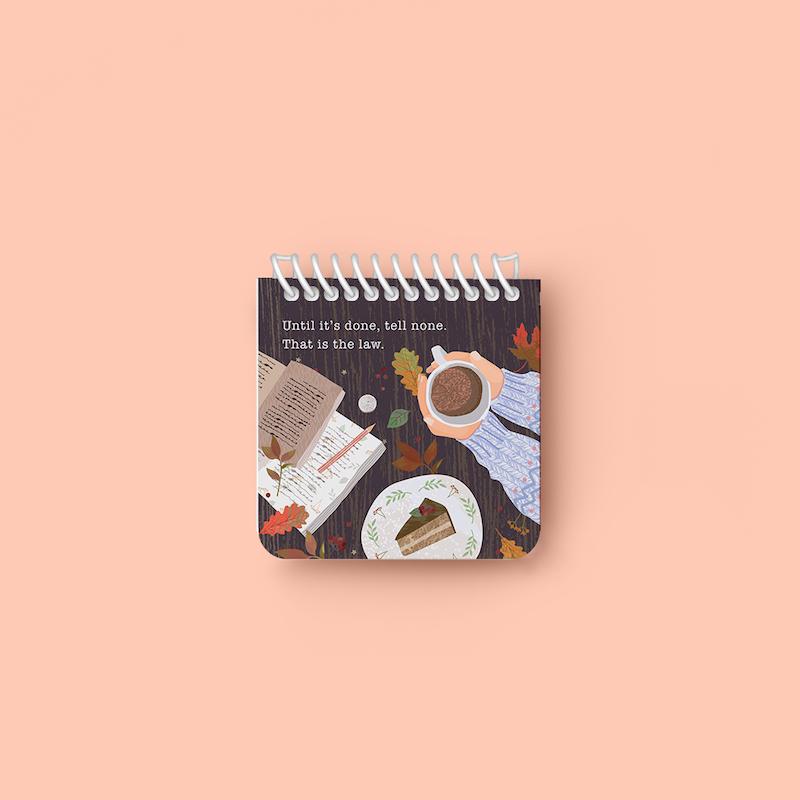 دفتر یادداشت مربعی "Autumn "