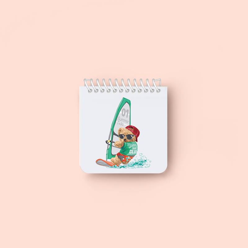 دفتر یادداشت مربعی "Teddy "