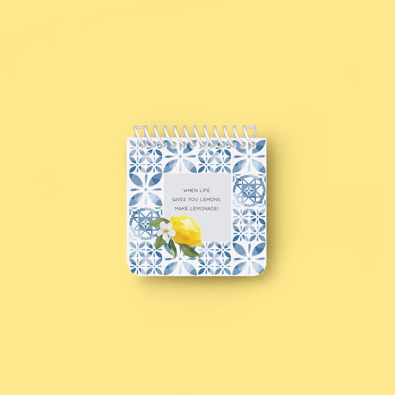 دفتر یادداشت مربعی "Lemon "