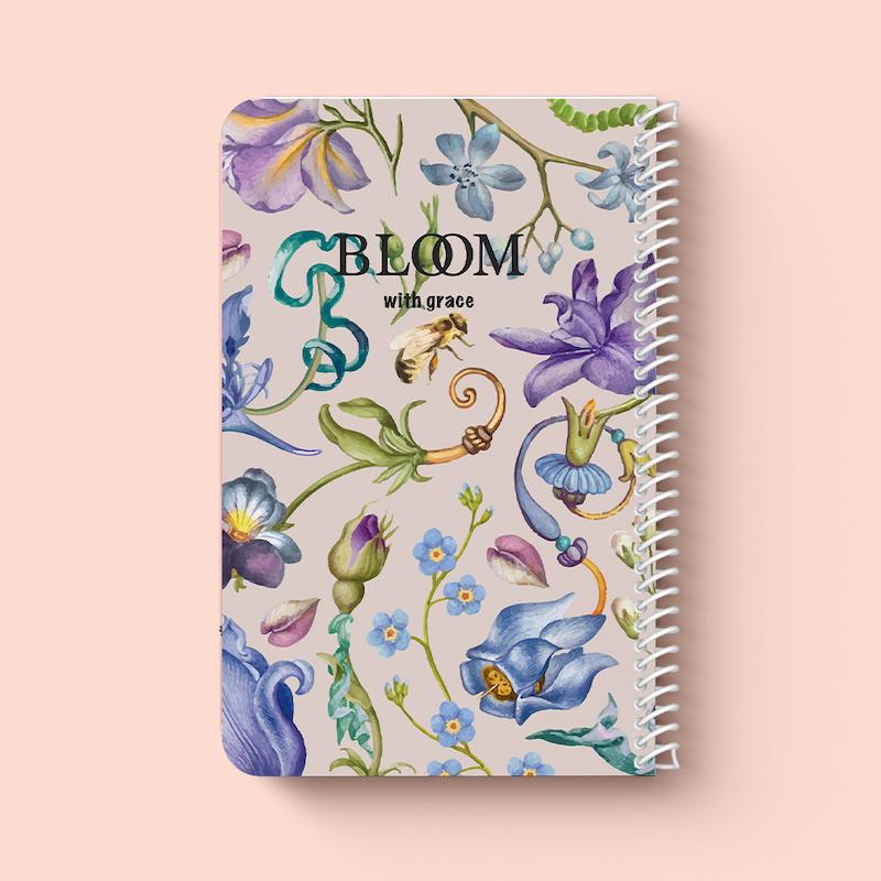 دفتر خط دار سیمی "Bloom"