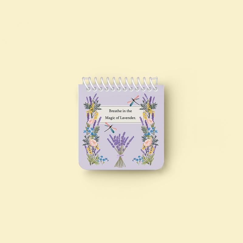 دفتر یادداشت مربعی "Lavender "