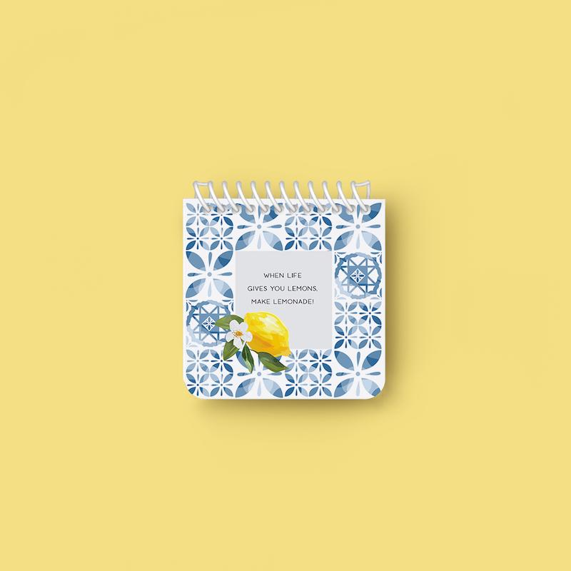 دفتر یادداشت مربعی "Lemon "