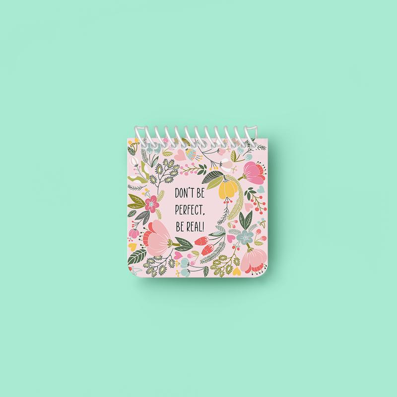 دفتر یادداشت مربعی " Floral-2 "