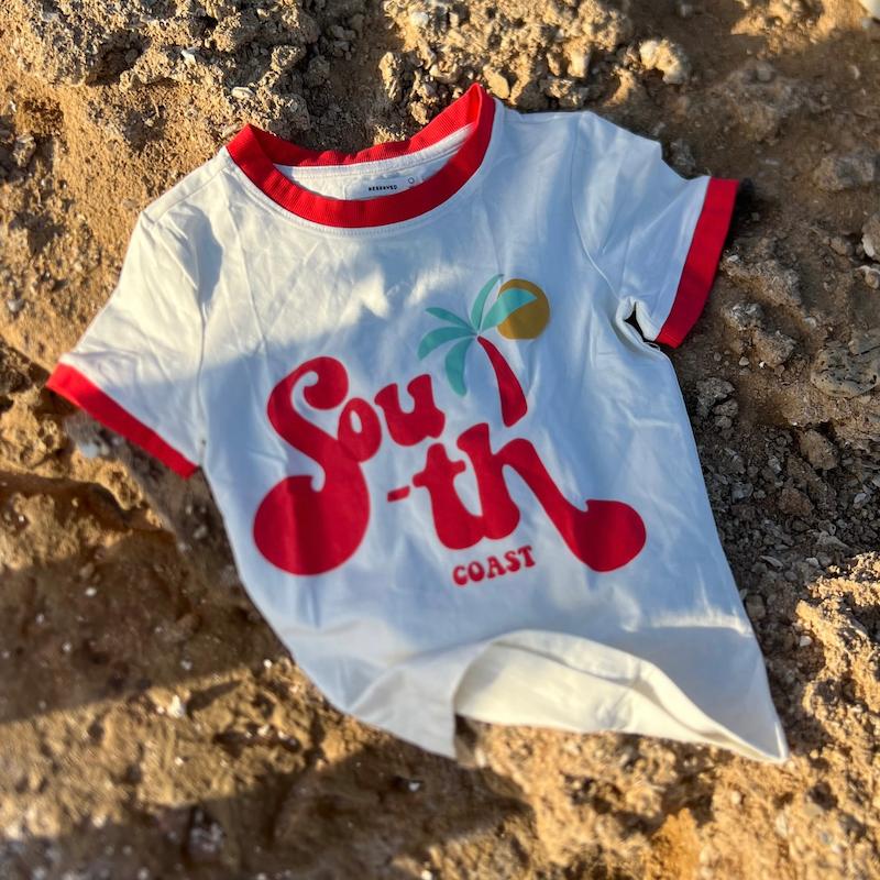 کراپ تیشرت south coast🏝️🍓