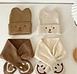 کلاه شال کراواتی طرح خرسی ،دنوزادی تا سه سال