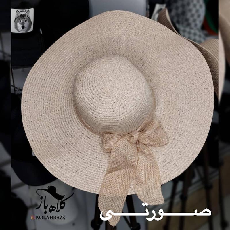کلاه ساحلی ساده نیم متری ،حصیری .خوش استایل مناسب سفر و عکاسی