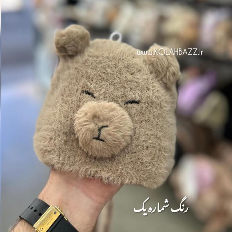 کلاه گوشدار مدل خوابالو جنس موهر نوزادی تا یکسال و نیم