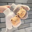 دستکش موهر با عروسک تدی وارداتی داخل خز 