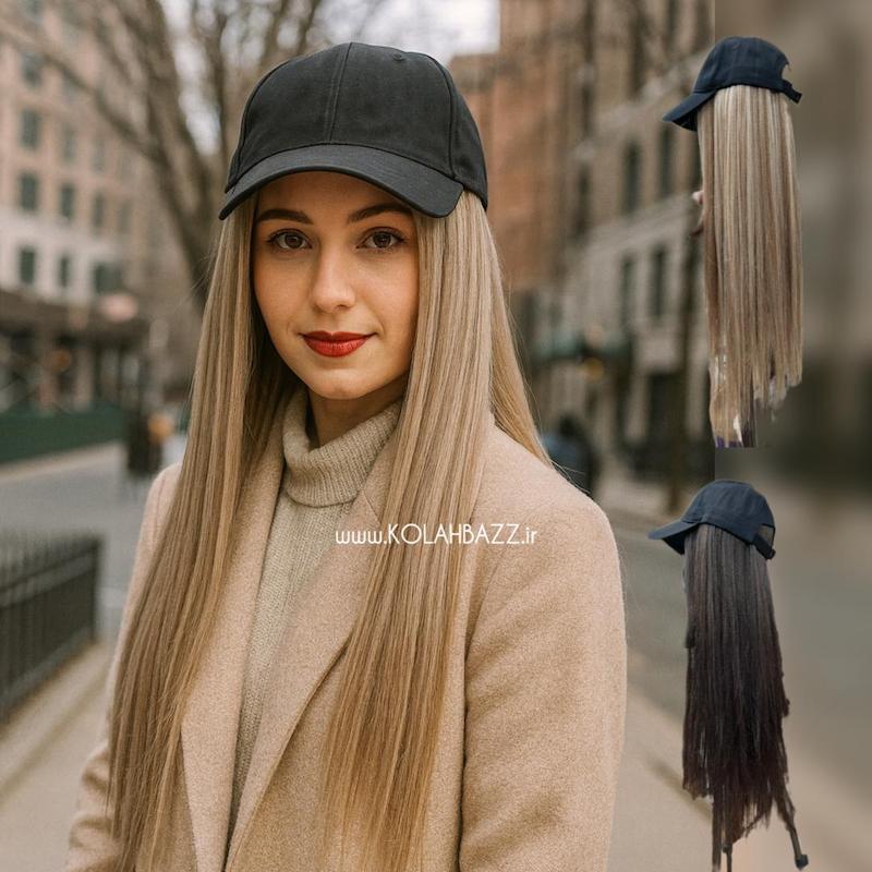 کلاه پوستیژ لخت سه رنگ‌ (مو دار )