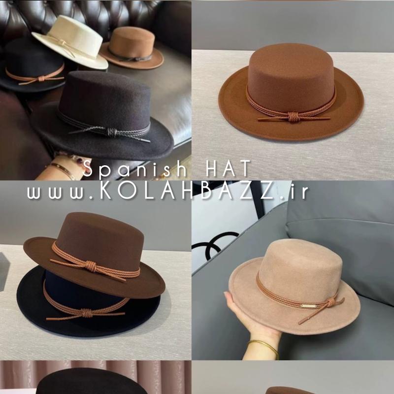 کلاه اسپنیش ( فدورا ) لبه کوتاه کلاسیک مناسب خانم و اقایان