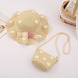 کلاه و کیف ساحلی بچگانه طرح بابونه