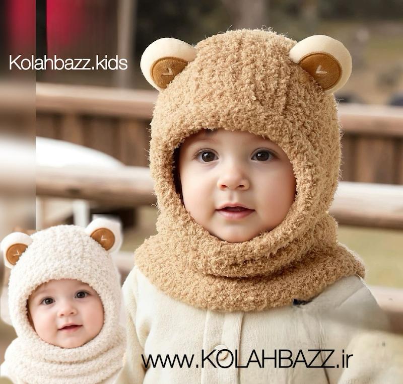 کلاه شال سرهم بوکله گوشدار وارداتی