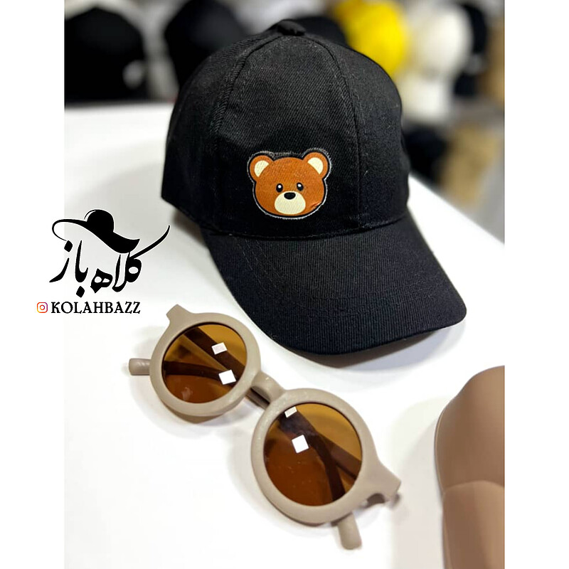 کلاه بیسبالی بچگانه مشکی تدی