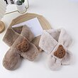 شال حوله ای بچگانه طرح تدی زمستانی ( خرسی) فریسایز